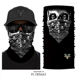 Bandanas Spring Skull Cycling Scarf Men Bandana Ciclismo Climbing Balaclava Neck Gaiter Headband Tube Cycle Equipment Outdoor Sport