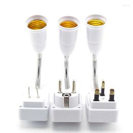 Lamp Holders AC 110V 220V E27 Bulb Adapter Flexible Light Bases Plug Holder Converter Switch Wall Power Socket EU/US/UK