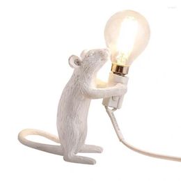 Table Lamps Animal Lamp Mouse Retro Industrial Clothing Store Window Model Room Decoration Light Nordic Bedroom Study Desk