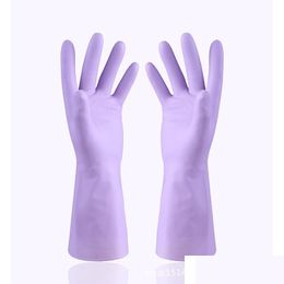 Cleaning Gloves Rubber Dishwashing Nitrile Gloves Womens Durable Kitchen Cleaning Laundry Odourless Household Drop Delivery 2022 Home Dhige