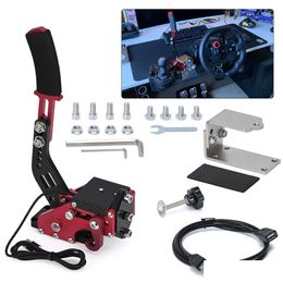 Other Auto Parts 14Bit Pc Usb Handbrake For Sim Racing Games G25/G27/G29 T500 Steel And Aluminum Adjustable Windows Dirt Rally Pqy-Hb Dh1Rj