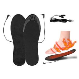 Winter USB Heated Shoe Insoles Home Electric Foot Warming Pad Outdoor Feet Warmer Sock Pad Mats