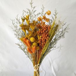 Faux Floral Greenery Immortal Life Flowers Bouquet For Home Decoration Wedding Bouquet Golden Ball Potography Prosps Dried Plants Blossom Ornament 221010