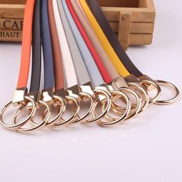 Belts Women Korean Style Thin Belt With Sweater Dress Decoration Knotted Small Versatile Ladies Round Buckle BS1038Belts