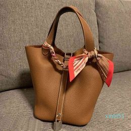 Evening Bags Designer Handbags Women Bucket Fashion Top Layer Vegetable Basket