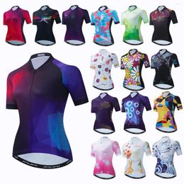 Racing Jackets Cycling Jerseys Women Bike Jersey Shirts Summer Short Sleeve Clothing Maillot Ropa Ciclismo Bicycle Clothes Wear