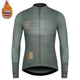 Racing Jackets Raudax 2022 Winter Fleece Cycling Jerseys MTB Warm Sport Cycl Clothing For Men Maillot Ropa Ciclismo Bicycle Team Thermal