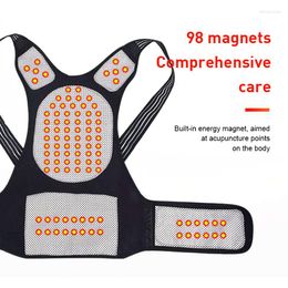 Back Support Adjustable Hump Posture Corrector Heating Vest Self Therapy Magnetic Tourmaline Belt Relief Pain