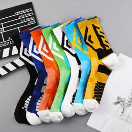 Men's Socks Professional Sport Cycling Men Basketball Trend Breathable Sweat Absorption Damping Skateboard Towel Bottom Stocking