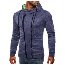 Men's Hoodies Casual Zipper Sweatshirts Coat Long Sleeve Slim-fit Pullover For Male Hoody Sweatshirt