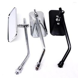 Interior Decorations Motorcycle Rearview Mirror Personality Retro Square Inverted Rear Auxiliary Electric Car Scooter