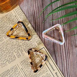 3Pcs Small HairClips Acetate Hair Jaw Clips Claw for Thick Hollow Triangle Hairpin for Women Girls