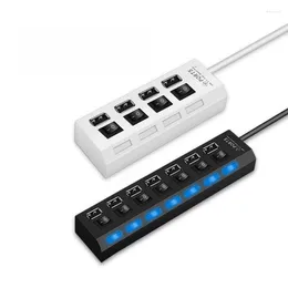 Or 7 Ports USB 2.0 Hub Long Cable With Micro Charging Port Fast Data Transfer Extender Extension Connector For PC