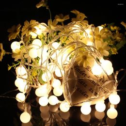 Strings 4 Meter Led String Light With 40 Pcs Round Ball Battery Operated Event Party Light/ Wedding Decoration 2 Color Option