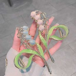 hair clips 2022 new bell orchid large grasping clip same oil dripping summer net popular shark back head