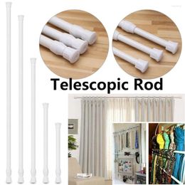 Shower Curtains Multi Purpose Spring Loaded Extendable Net Voile Tension Curtain Rail Pole Rods