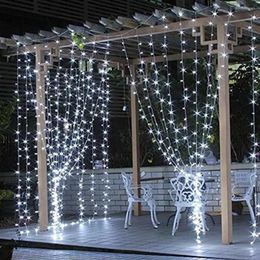 Strings 3x3 LED Icicle Fairy Light Plug EU Garland Curtain String Lamp Christmas Outdoor/Indoor Decoration For Xmas Wedding Hallowen