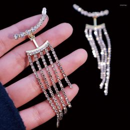 Dangle Earrings Luxury Rhinestone Crystal Long Tassel For Women Bridal Shiny Drop Dangling Party Wedding Jewellery Gifts