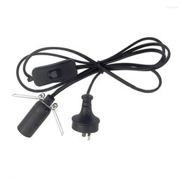 Lamp Holders Black 1.8M ON/OFF Switch E14 Base Electric Power Cord Himalayan Salt AU Plug