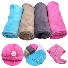 Berets Magic Microfiber Hair Fast Drying Dryer Towel Bath Wrap Hat Quick Cap Turban Dry Minimalist Solid Colour Bathing CapBerets