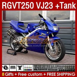 Full Fairings & Tank For SUZUKI RGV250 VJ23 SAPC RGV-250CC RGVT-250 1997 1998 Bodyworks 161No.97 RGV-250 RGVT250 97 98 RGVT RGV 250CC 250 CC 97-98 Fairing Kit blue glossy