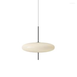 Pendant Lamps Light Luxury Modern Minimalist Nordic Single Head Living Dining Room Bedroom Glass Flying Saucer Large Chandelier