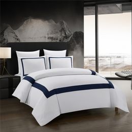 Bedding sets Luxury Bedding Sets White QuiltDuvet Cover Set Squares Comforter Bedding Cover Pillowcase Bed Linen King Queen Bedclothes 221010