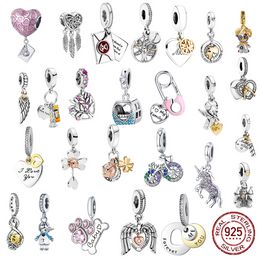 925 Sterling Silver Dangle Charm Women Beads High Quality Jewellery Gift Wholesale Friendship Best Book Bead Fit Pandora Bracelet DIY 1234456