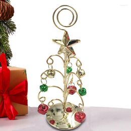 Christmas Decorations Mini Tree Tabletop Card Holder Metal Table Top Wrought Iron Ornaments For