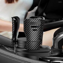 Drink Holder 2 In 1 Car Cup - Stable Dual Holders Rotating Organiser Adjustable Upper Mouth Non-slip Bottom Hol