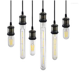 Led Tube AC220V E27 Bulb Lights T45 T30-125 185 225 300 Lighting For Home Lamp 2W 3W 4W 5W 6W Long Light Glass Tubes