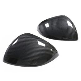 Car Mirrors Cover Caps for Mercedes-Benz New C S-Class C260L S400L W206 W223 Dry Carbon Fibre Patch Rearview Mirror Housing