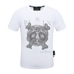 PLEIN BEAR T SHIRT Mens Designer Tshirts Brand Clothing Rhinestone PP Skull Men T-SHIRT ROUND NECK SS STONES Classical Hip Hop Streetwear Tshirt Top Tees PB 160637