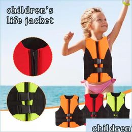 Party Favour 3-10 Age Childs Inflatable Life Vest Baby Swimming Jacket Buoyancy Pvc Floats Kid Learn To Swim Boating Safety Lifeguard Dh1M3