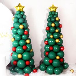 Christmas Decorations DIY Santa Claus Latex Balloon Xmas Tree Air Ballons Base Merry Party Baloons Kids Birthday Supplies