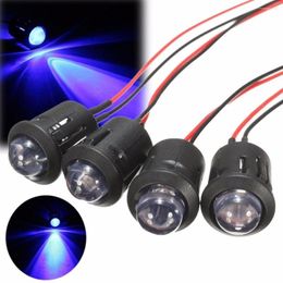 10mm Pre-Wired Constant LED Emitting Diode Ultra Bright Water Transparent Bulb Indicator Signals Light Red Yellow Blue White