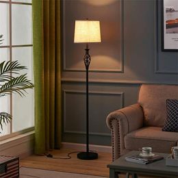 Floor Lamps American El Room Lamp Living Study Dining Bedroom Standing Retro Industrial Wind Country Iron Art Lighti