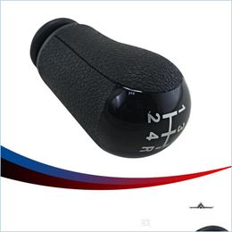 Shift Knob Pqy Racing - Black 5-Speed Gear Shift Knob For Ford/Focus/Mondeo/Transit/Galaxy/Fiesta 2005-2010 Pqy-95 Drop Delivery 2022 Dhfno