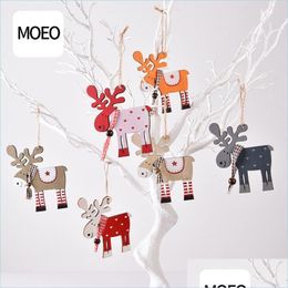 Christmas Decorations New Christmas Tree Wooden Elk Decoration Manufacturers Supply All Kinds Of Explosive Products Creative Color De Dhsfq