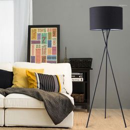 Floor Lamps SGROW Metal Trigemin Stand Fabric Lampshade European Lights For Bedroom Living Room Dinning Lighting Fixtures