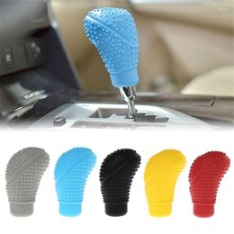 Interior Accessories Auto Manual Car Gear Shift Collars Anti Slip Silicone Automatic Shifter Lever Knob Dust Proof Cover Protector