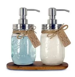 DIY 480ML Hand Soap Dispenser Stainless Steel pump Mason Jar Countertop Soap / Lotion Dispenser polish/chrome/ORB/golden FY5604 t1011