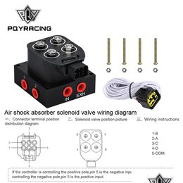 Other Auto Parts /Motorcycle 12V Solenoid Vae Air Ride Suspension Manifold 0-200Psi Control Bag Pqy-Esv01 Drop Delivery 2022 Mobiles Dhb0Q