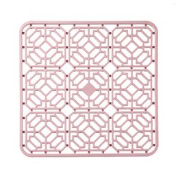 Table Mats Bottom Durable Sink Protector Mat Silicone Pad Drying Dish Stainless Steel Multicolor Heat Resistant Bowl Kitchen Grid Farmhouse