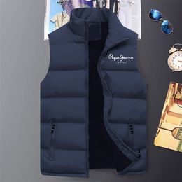 Mens Down Parkas Men Luxury Down Cotton Vest Autumn and Winter Sportswear Coat Mens Warm Sleeveless Puffer Vests Jacket Brand Clothing Waistcoat 221010