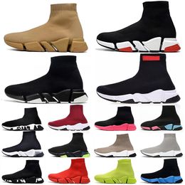 breathable speed trainers booties sock sports shoes womens mens tripler etoile vintage khaki sneakers socks boots designer platform casual shoe beige socks 36-45
