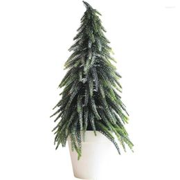 Christmas Decorations Bonsai Tree Green Glitter With Cedar Home Decor Pine Xmas Ornament Year Gift