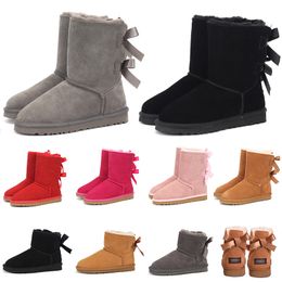 aaa quality snow boot fur woman ankle knee high boots girl lady boot platform winter shoes women luxurys designer trainers shoe outdoor size 36-41