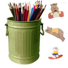 Storage Bags Pen Holder Cup Nordic Organiser For Desk Pencil With Stickers Simple Modern Minimalist Makeup