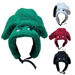 Berets Trendy Lei Feng Hat Adjustable Chin Strap Funny Ear Cold Coldproof Gift For Christmas Year Valentine's DayBerets